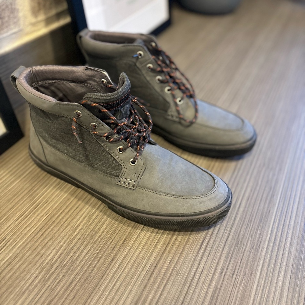 Sperry Gray Casual High-Top Boots